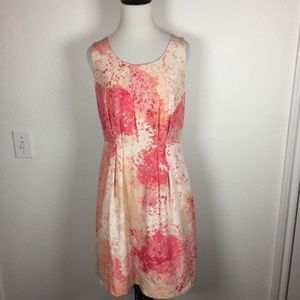 LOFT Pink Watercolor Dress